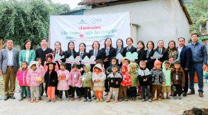 Bếp ăn điểm trường Chăm Puông dự kiến khánh thành vào tháng 3/2025, mang đến những bữa cơm dinh dưỡng cho các em nhỏ